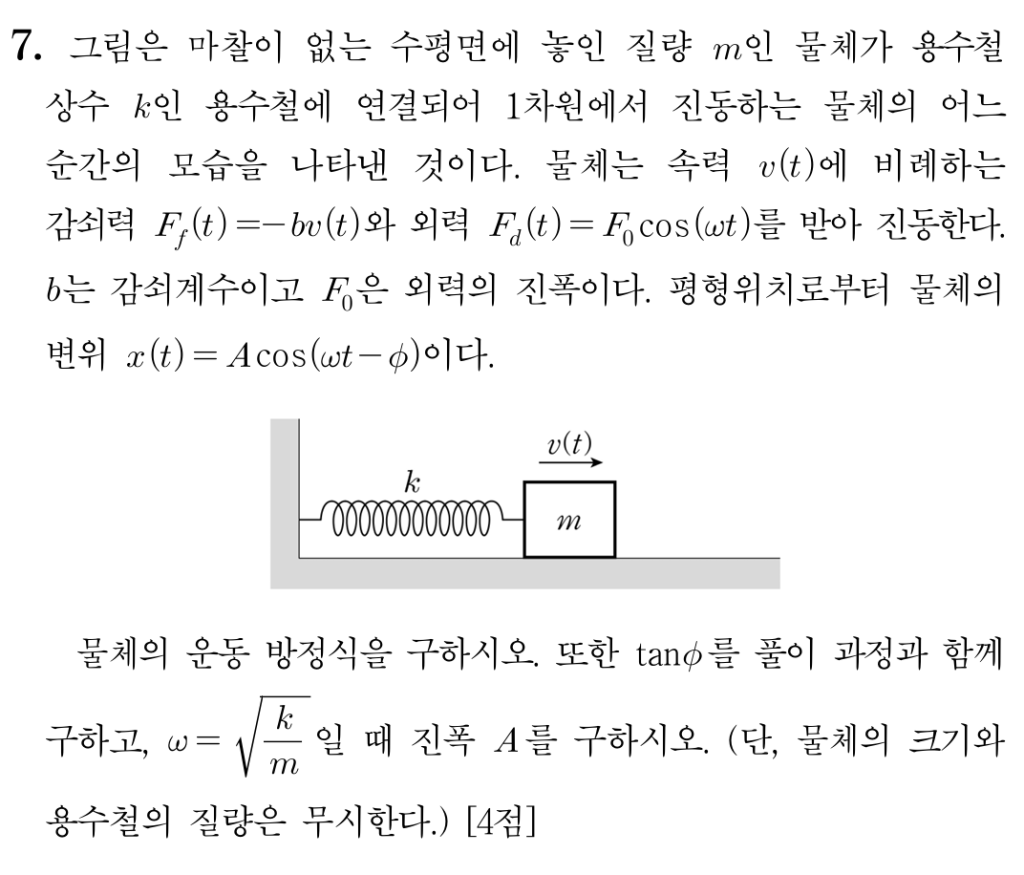 물체의 운동 방정식