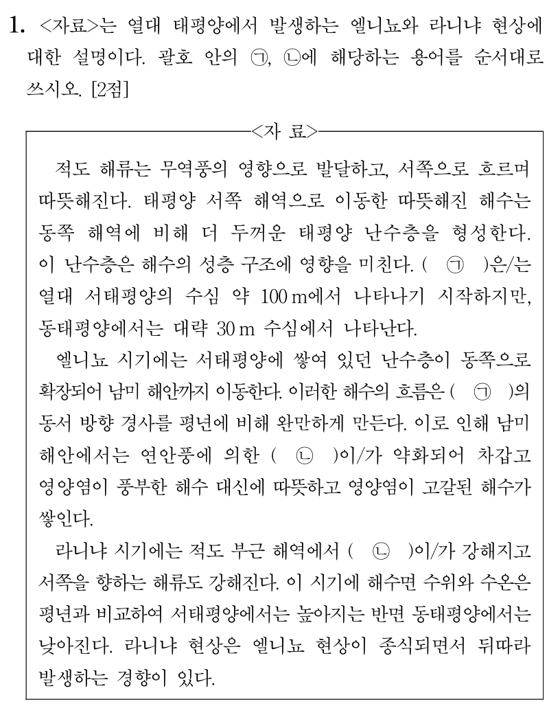 엘리뇨 라니냐