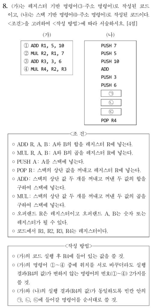 레지스터와 스택 기반 명령러 