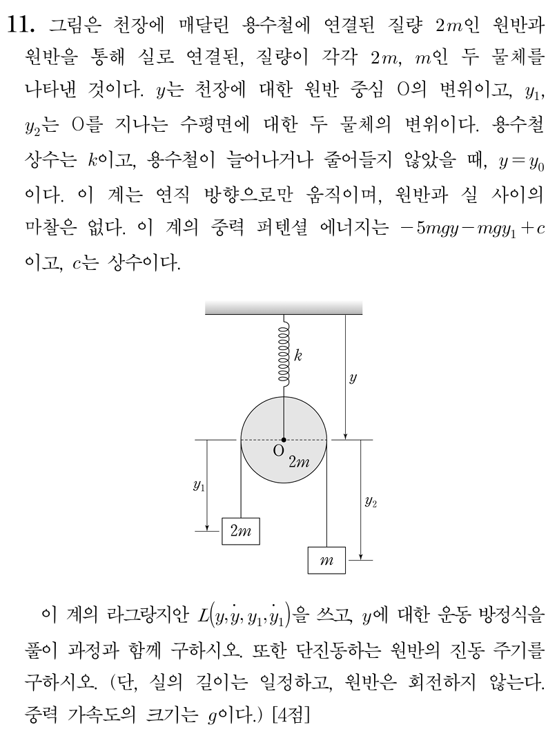 라그랑지안과 운동 방정식