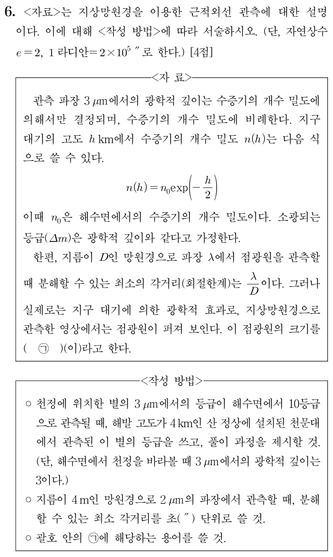 지상망원경 근적외선 관측