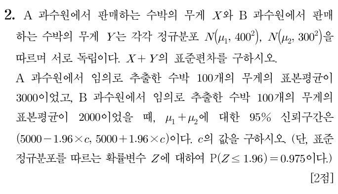 2026 중등임용 수학 기출 전공A 2번 문제